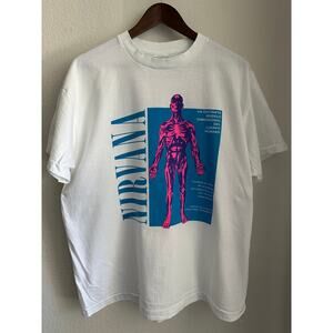 Nirvana Silver 1993 Spanish Version T-shirt Vintage Reprint Single Stitch